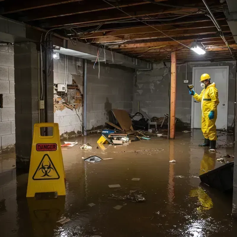 Flooded Basement Electrical Hazard in Campbell County, KY Property