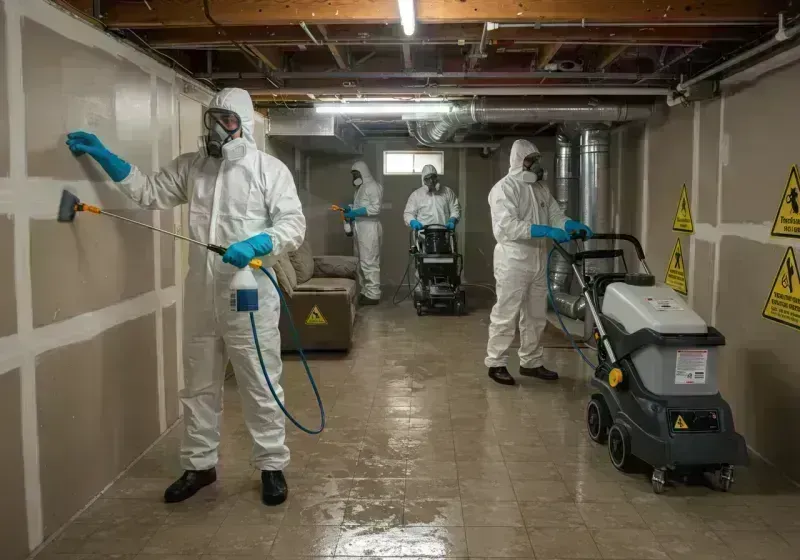 Basement Moisture Removal and Structural Drying process in Campbell County, KY